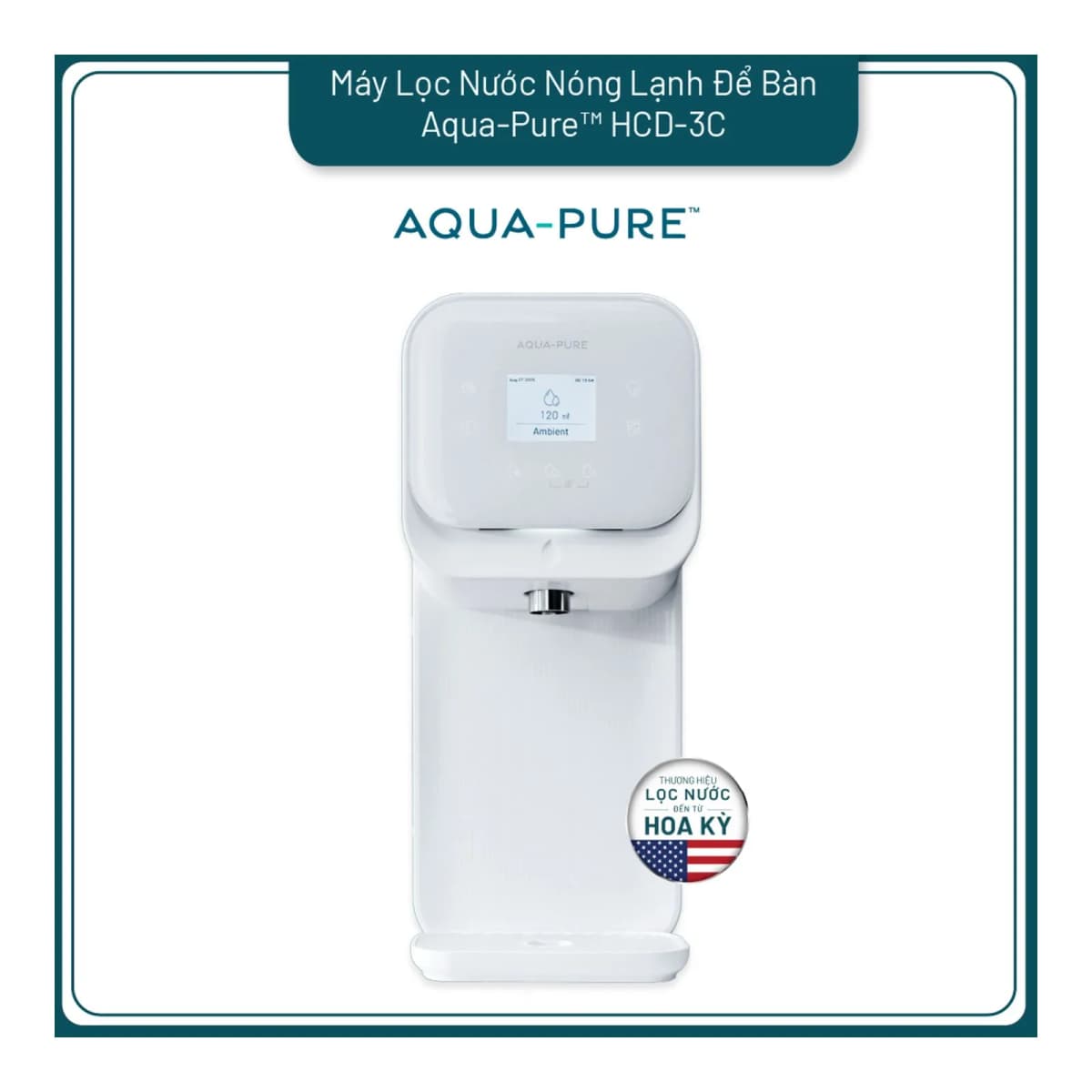 Máy Lọc Nước Nóng Lạnh Để Bàn Cao Cấp Aqua-Pure™ HCD-3C chính hãng 3M Aqua-Pure