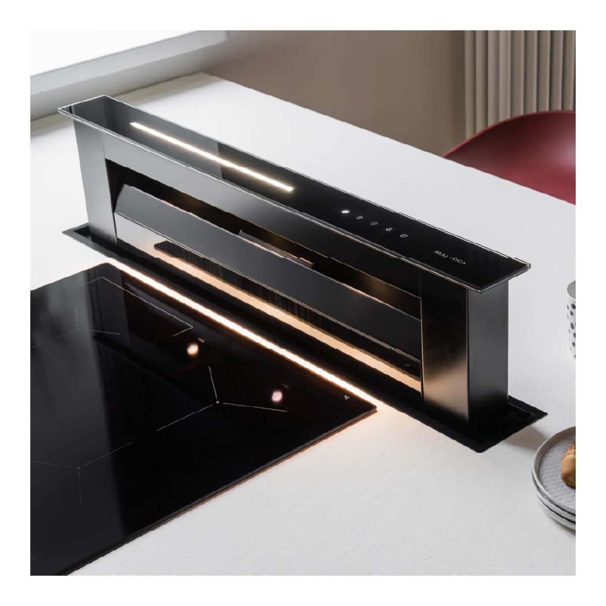 Máy hút mùi âm bàn Downdraft 90 cm chính hãng Malloca